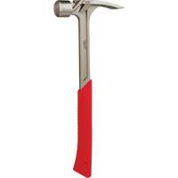 Framing Hammer, 28 oz., Cushion Handle, 16" L Trail Hammer and Bolt