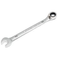 Cl&eacute; &agrave; cliquets r&eacute;versible &agrave; 90 dents, 12 pans, 1/2", Fini Chrome/Poli Trail Hammer and Bolt