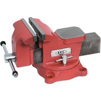 &eacute;tau de m&eacute;canicien &agrave; base pivotante, Largeur des m&acirc;choires 6", Profondeur de la gorge 3" Trail Hammer and Bolt