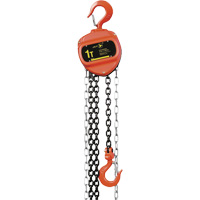 VCH Series Chain Hoist, 10' Lift, 2200 lbs. (1 tons) Capacity, Heat-Treated Alloy Steel Chain Trail Hammer and Bolt