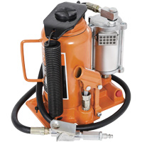 Super Heavy-Duty Bottle Jack, 20 Ton(s), Air Hydraulic, 20" Raised Height Trail Hammer and Bolt