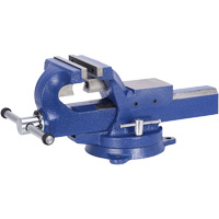 JADV-6 &eacute;tau d'&eacute;tabli super robuste, Largeur des m&acirc;choires 6", Profondeur de la gorge 3-6/10" Trail Hammer and Bolt