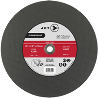 Meule &agrave; tronçonner PowerPlus A24R, 12" x 1/8", Arbre de 20 mm, Type 1, 6600 Tr/min Trail Hammer and Bolt