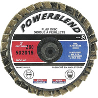 Disque &agrave; feuillets PowerBlend Roll-On, 2" x Type R, Grain Z80 Trail Hammer and Bolt