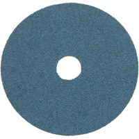 Disque de ponçage en fibre de r&eacute;sine, 7" dia., Grain Z24, Alumine de zirconium Trail Hammer and Bolt
