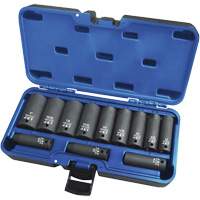 PS1238D Jeux - douilles, 12 Mcx, Chocs, Prise de 3/8", Profond Trail Hammer and Bolt
