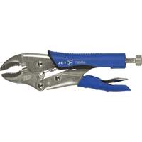 J7WRG Curved Jaw Locking Pliers, 7" Length, Curved Jaw Trail Hammer and Bolt