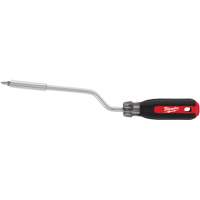 2-in-1 Rotating Multi-Bit Screwdriver, 10-1/10" L, Cushion Grip Handle Trail Hammer and Bolt