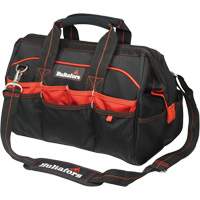 Sacs &agrave; outils pour ouvrier 16", Polyester balistique, Noir/Rouge Trail Hammer and Bolt