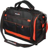 Porte-outils &agrave; compartiments multiples de 18", Polyester balistique, 50 pochettes, Noir/Rouge Trail Hammer and Bolt