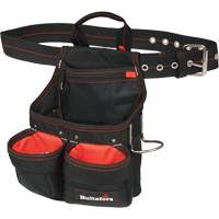 Sac &agrave; clous et outils de charpentier, Polyester balistique, Noir Trail Hammer and Bolt