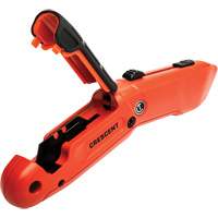 Auto-Retracting Safety Knife, 1", Steel, Aluminum Handle Trail Hammer and Bolt