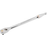 Rochet &agrave; t&ecirc;te chrom&eacute;e enti&egrave;rement polie en goutte avec manche extra long 120XP, Prise de 1/4", Poign&eacute;e Ergonomique Trail Hammer and Bolt