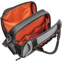 Sac ouvert de 14" pour outils d'ouvrier, Polyester, 32 pochettes, Noir/Gris Trail Hammer and Bolt
