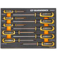 Jeu de tournevis bimat&eacute;riau Torx dans un plateau de rangement en mousse, 10 mcx Trail Hammer and Bolt