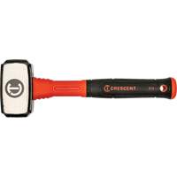 Drilling Hammer, 3 lbs., Fibreglass Handle, 4" L Trail Hammer and Bolt
