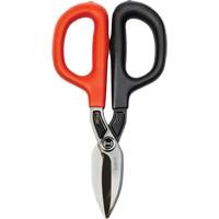 Cisaille de ferblantier droite, Longueur de coupe de 1-31/50", Coupe Droit Trail Hammer and Bolt