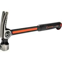 Milled-Face Framing Hammer, 28 oz., Solid Steel Handle, 16" L Trail Hammer and Bolt