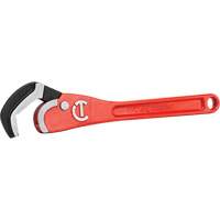 Cl&eacute; pour tuyau en acier auto-ajustable, Cap des m&acirc;choires 2-1/2", Longueur 16", Fini Rev&ecirc;tement en poudre, Prise Non-ergonomique Trail Hammer and Bolt