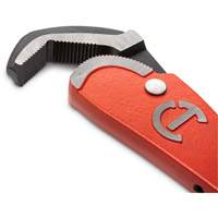 Cl&eacute; pour tuyau en acier auto-ajustable, Cap des m&acirc;choires 2-1/2", Longueur 16", Fini Rev&ecirc;tement en poudre, Prise Non-ergonomique Trail Hammer and Bolt