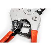 Ratcheting PVC Pipe Cutter with Dipped Grips, 1/4"- 2-3/8" Capacity Trail Hammer and Bolt