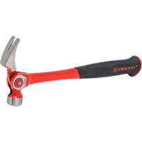 Indexing Claw Hammer, 18 oz., Cushion/Solid Steel Handle, 14" L Trail Hammer and Bolt