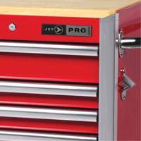 PRC7215 Armoire roulante de s&eacute;rie Pro, 15 tiroirs, 72" la x 24" p x Rouge Trail Hammer and Bolt