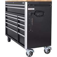 HDRC5212 Armoire mobile de s&eacute;rie HD, 12 tiroirs, 51-1/4" la x 21" p x 40-3/10" h, Noir Trail Hammer and Bolt