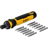 14-Piece Cordless Screwdriver Set with FLEXDRIVE Control, 4 V, 44 in-lbs/5 Nm Max. Torque Trail Hammer and Bolt