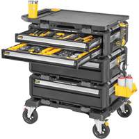 Poste de travail modulaire 5-en-1 TOUGHSYSTEM 2.0 DXL, 34" x 25-4/5" x 39", Noir/Jaune Trail Hammer and Bolt