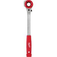 Cl&eacute; &agrave; cliquet &agrave; levier &eacute;lev&eacute;e pour monteur de ligne avec face de frappe frais&eacute;e, Prise de 3/4"/1"/1-1/8", Poign&eacute;e Ergonomique Trail Hammer and Bolt