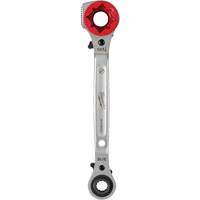 Cl&eacute; &agrave; cliquet 5 en 1 pour monteur de ligne avec face de frappe frais&eacute;e, Prise de 3/4"/1"/1-1/8", Poign&eacute;e Ergonomique Trail Hammer and Bolt