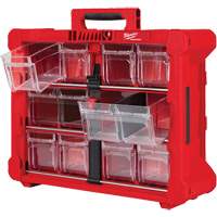 Organisateur PACKOUT &agrave; bac inclinable, 15-1/5" x 19-7/10" x 6-7/10", Noir/Rouge Trail Hammer and Bolt