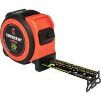  Ruban &agrave; mesurer CONTROLTOUCH NITE EYE, 1-3/16" x 25', Marques de goujon SAE Trail Hammer and Bolt