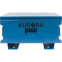 Coffre &agrave; outils de chantier, 33" x 20-3/10" x 18-3/10", Acier, Bleu Trail Hammer and Bolt