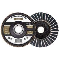 Disque &agrave; lamelles POWERBLEND NF, 5" x 7/8", Type 29, Grain Z60, Alumine de zirconium Trail Hammer and Bolt