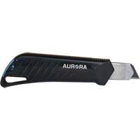 Couteau professionnel de 18 mm avec verrouillage &agrave; cliquet, Acier inoxydable, Robuste, Prise en Plastique Trail Hammer and Bolt