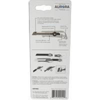 Couteau professionnel de 18 mm avec verrouillage &agrave; cliquet, Acier inoxydable, Robuste, Prise en Plastique Trail Hammer and Bolt