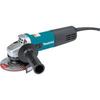 Angle Grinder with AC/DC Thumb Switch, 4-1/2", 120 V, 7.5 A, 11000 RPM Trail Hammer and Bolt