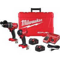 Ensemble &agrave; deux outils perceuse-visseuse &agrave; percussion &agrave; prise 1/2" M18 FUEL et visseuse hydraulique &agrave; prise hexagonale &agrave; prise 1/4" SURGE, Lithium-ion, 18 V Trail Hammer and Bolt