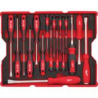 Screwdriver & Pry Bar Set with Tray for PACKOUT Drawers, 17, Magnetic Trail Hammer and Bolt