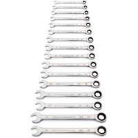 Jeu de cl&eacute;s &agrave; 12 pans et 90 dents, Combinaison &agrave; cliquet, 16 morceaux, M&eacute;trique Trail Hammer and Bolt