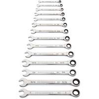 Jeu de cl&eacute;s SAE &agrave; 12 pans et 90 dents, Combinaison &agrave; cliquet, 14 morceaux, Imp&eacute;rial Trail Hammer and Bolt