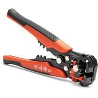 Self-Adjusting Wire Stripper & Cutter, 8" L, 10-24 AWG Trail Hammer and Bolt
