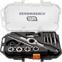 SAE Ratcheting Tap & Die Set, 13 Pieces Trail Hammer and Bolt