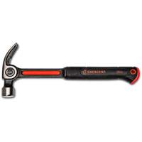 Curve Claw Hammer, 20 oz., Solid Steel Handle, 14-73/100" L Trail Hammer and Bolt
