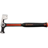 Drywall Hammer, 11 oz., Solid Steel Handle, 12-1/2" L Trail Hammer and Bolt