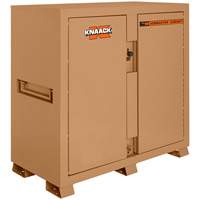 Model 99 Jobsite Cabinet with Double Doors & 2 Padlocks, Steel, 59.4 Cubic Feet, Tan Trail Hammer and Bolt