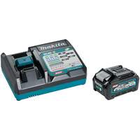 40Vmax XGT 4 Ah Battery & Fast Charger Starter Kit, 40 V, Lithium-Ion Trail Hammer and Bolt
