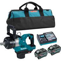 40Vmax XGT Brushless Short Anvil Impact Wrench Kit, 40 V, 1" Socket Trail Hammer and Bolt